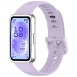 Huawei Band 11 / 11 Pro Uyumlu Premium Soft Silikon Kordon Tokalı Konforlu Akıllı Saat Kayışı Lila