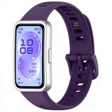 Huawei Band 11 / 11 Pro Uyumlu Premium Soft Silikon Kordon Tokalı Konforlu Akıllı Saat Kayışı Mor