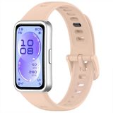 Huawei Band 11 / 11 Pro Uyumlu Premium Soft Silikon Kordon Tokalı Konforlu Akıllı Saat Kayışı Pudra