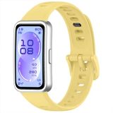 Huawei Band 11 / 11 Pro Uyumlu Premium Soft Silikon Kordon Tokalı Konforlu Akıllı Saat Kayışı Sarı