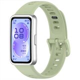 Huawei Band 11 / 11 Pro Uyumlu Premium Soft Silikon Kordon Tokalı Konforlu Akıllı Saat Kayışı Yeşil