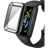 Huawei Band 6 Full Kasa Korumalı Silikon Ekran Koruyucu 09 - Siyah - Huw Band 6