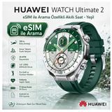 Huaweı E-Sim Destekli Watch Ultimate 2 Akıllı Saat, 150M Dalış Desteği, Sonar Tabanlı Sualtı İletişimi, Sağlık Takibi, Esım İle Arama, 20 Atm Su Geçirmezlik, Spor İçin İdeal - Yeşil