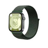 Huawei Fit 4 Hasırlı Cırtcırtlı Kordon (Saat Değildir) - Koyu Yeşil