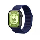 Huawei Fit 4 Hasırlı Cırtcırtlı Kordon (Saat Değildir) - Lacivert-Mürdüm