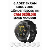 Huawei GT 6 Pro /GT 5 Pro 46mm Akıllı Saat Kırılmaz Ekran Koruyucu Film (6 ADET)Extra İnce Full Koruma Nano