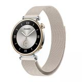 Huawei Gt4 41Mm Uyumlu Krd-01 18Mm Metal Hasır Kordon - Starlight