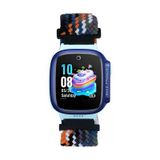 Huawei Gt4 41Mm Uyumlu Krd-139 18Mm Çocuklara Özel Örgü Kordon - Turuncu-Mavi