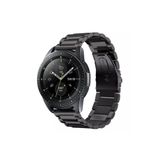 Huawei GT4 46 mm Uyumlu 22 mm Paslanmaz Çelik Kordon Siyah