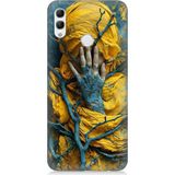 Huawei Honor 10 Lite Uyumlu Sarı Yağmurluk Desenli Silikon Kılıf