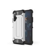 Huawei Honor 20 ile uyumlu Çİft Katman Koruyucu Crash Military Tank Kılıf - Gri