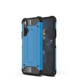 Huawei Honor 20 ile uyumlu Çİft Katman Koruyucu Crash Military Tank Kılıf - Mavi