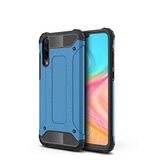 Huawei Honor 20 Lite ile uyumlu Çİft Katman Koruyucu Crash Military Tank Kılıf - Mavi
