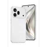 Huawei Honor 600 Pro Lüx Şeffaf Silikon - Şeffaf - Honor 600 Pro