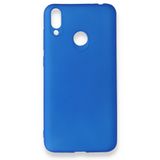 Huawei Honor 8C Kılıf First Silikon - Mavi