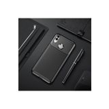 Huawei Honor 8C Kılıf Negro Karbon Görünümlü Silikon Kapak + Ekran Koruma 6278