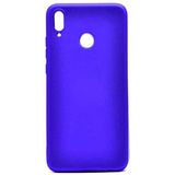 Huawei Honor 8x Kılıf Soft ve Pürüzsüz Yüzeyli Ipeksi Silikon Kapak - Saks Mavi