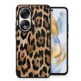 Huawei Honor 90 Uyumlu Kılıf Leopar Desenli Kapak Hlt-Leopar