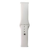 Huawei Honor Magic 2 46mm Band Serisi 22mm Klasik Kordon Silikon Strap Kayış-Beyaz