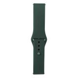 Huawei Honor Magic 2 46Mm Band Serisi 22Mm Klasik Kordon Silikon Strap Kayış-Pine Yeşil