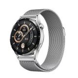 Huawei Honor Magic 2 46Mm Uyumlu Band-12 22Mm Metal Hasır Kordon - Gümüş