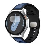 Huawei Honor Magic 2 46Mm Uyumlu Krd-135 22Mm Silikon Kordon Strap Kayış - Lacivert-Siyah