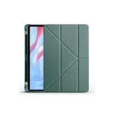 Huawei Honor X8 Pro 11.5' Uyumlu Kılıf Zore Tri Folding Kalem Bölmeli Standlı Kılıf, Koyu Yeşil