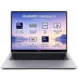 HUAWEI Huawei Matebook 14 Intel Core Ultra 5 125h 16gb 1tb Ssd 14.2" Fhd+ 2.8k (2880 X 1920) Oled 120hz Freedos Taşınabilir Bilgisayar Gri