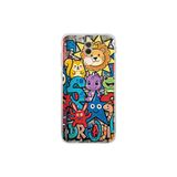 Huawei Mate 10 Lite ile Uyumlu Grafiti Star Team Tasarımlı Şeffaf Silikon Kılıf