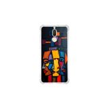 Huawei Mate 10 Lite ile uyumlu Köşe Korumalı Kılıf Metamorfoz Trinite Tasarımlı Uv Baskılı