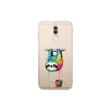 Huawei Mate 10 Lite ile Uyumlu Splash Tembel Hayvan Tasarımlı Şeffaf Silikon Kılıf