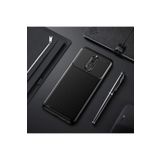 Huawei Mate 10 Lite Kılıf Negro Karbon Görünümlü Silikon Kapak + Ekran Koruma 6497