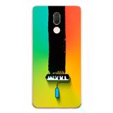 Huawei Mate 10 Lite Uyumlu Boya Rulosu Baskılı Silikon Kılıf