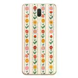 Huawei Mate 10 Lite Uyumlu Çiçekler ve Yaprakları Baskılı Silikon Kılıf
