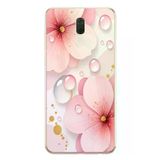 Huawei Mate 10 Lite Uyumlu Damlalı Çiçekler Baskılı Silikon Kılıf