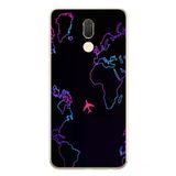 Huawei Mate 10 Lite Uyumlu Dünya Uçuşu Baskılı Silikon Kılıf