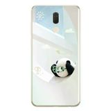 Huawei Mate 10 Lite Uyumlu Gözlüklü Panda Baskılı Silikon Kılıf