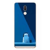 Huawei Mate 10 Lite Uyumlu Kulaklı Kedi Baskılı Silikon Kılıf