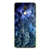 Huawei Mate 10 Lite Uyumlu Mor Bulutlar Baskılı Silikon Kılıf