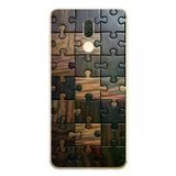 Huawei Mate 10 Lite Uyumlu Puzzle Baskılı Silikon Kılıf