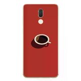 Huawei Mate 10 Lite Uyumlu Sade Kahve Kupası Baskılı Silikon Kılıf