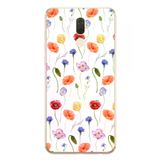 Huawei Mate 10 Lite Uyumlu Sade Tek Çiçekler Baskılı Silikon Kılıf