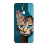 Huawei Mate 10 Lite Uyumlu Silikon Kılıf Mavi Gözlü Masum Kedi