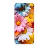 Huawei Mate 10 Lite Uyumlu Silikon Kılıf Renkli Çiçekler Damlacık