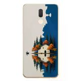 Huawei Mate 10 Lite Uyumlu Sonbahar Evi Baskılı Silikon Kılıf