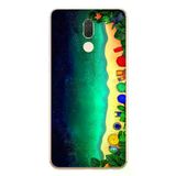 Huawei Mate 10 Lite Uyumlu Tatil Kumsal Gecesi Baskılı Silikon Kılıf