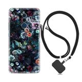 Huawei Mate 10 Pro Kılıf Boyun Askılı Great Flowers 1304