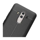 Huawei Mate 10 Pro Kılıf Deri Görünümlü Renk Atmayan Dayanaklı Silikon Kapak Niss