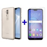 Huawei Mate 20 Lite Kilif Kamera Korumali Seffaf Silikon + Cam