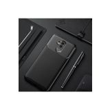 Huawei Mate 20 Lite Kılıf Negro Karbon Görünümlü Silikon Kapak + Ekran Koruma 5581